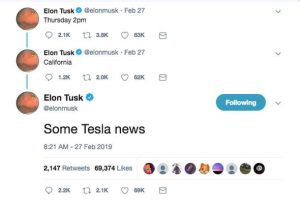 Elon Musk Mystery Tesla Announcement