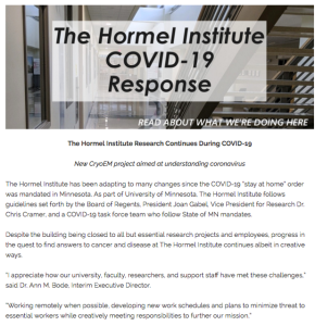 The Hormel Institute Press Release example