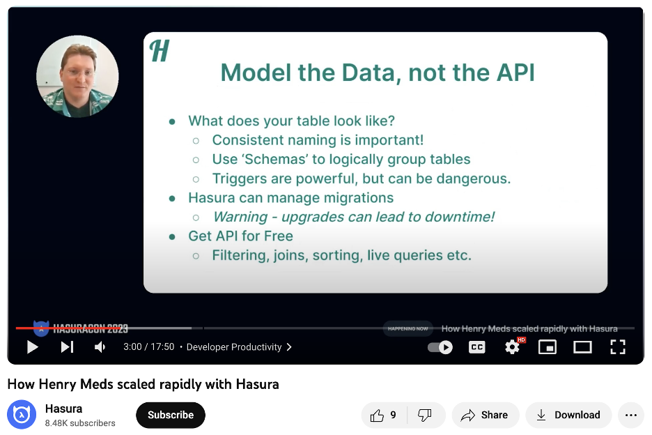 How Henry Meds Uses Hasura to Model the Data