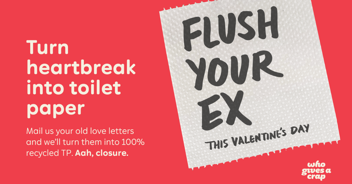 Who Gives a Crap - "Flush Your Ex" campaign