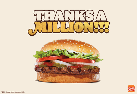 Burger King's 1 Million Dollar Whopper